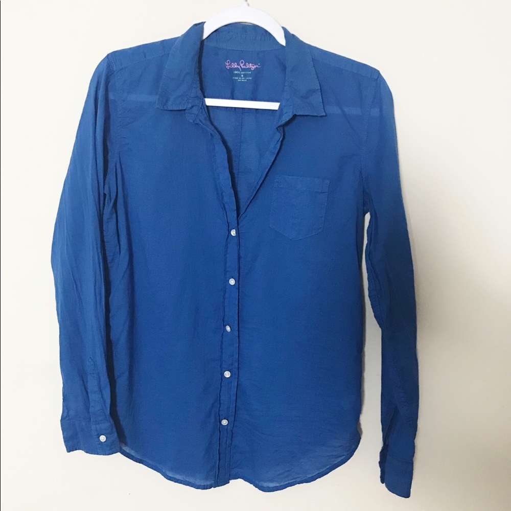 Lily Pulitzer Long Sleeve Button Down Top